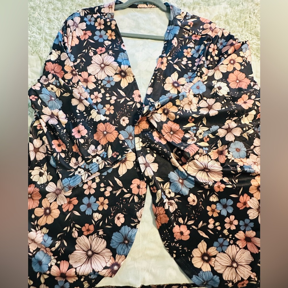 Floral Print Kimono